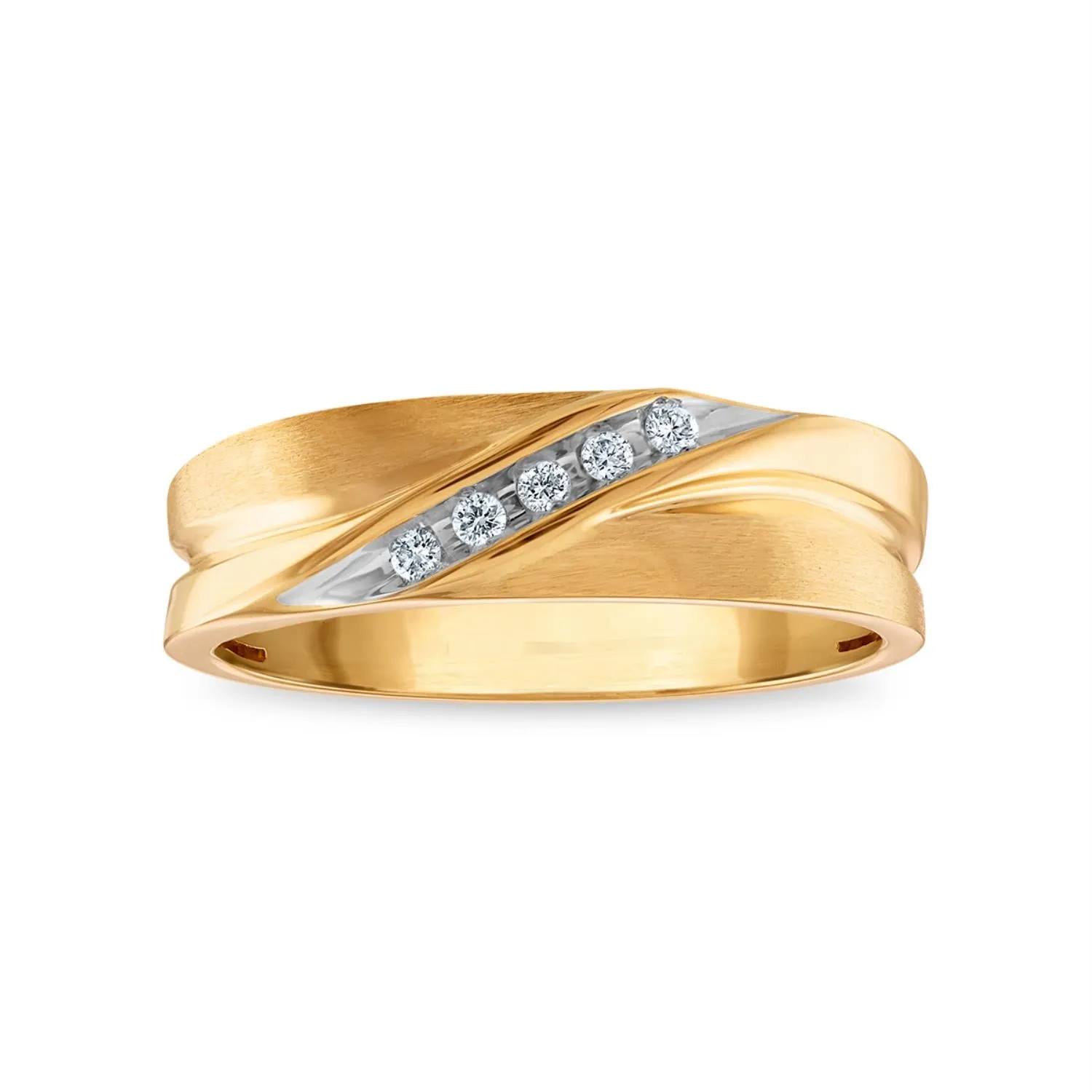 1/12 CTW Diamond Wedding Ring in 10KT Yellow Gold