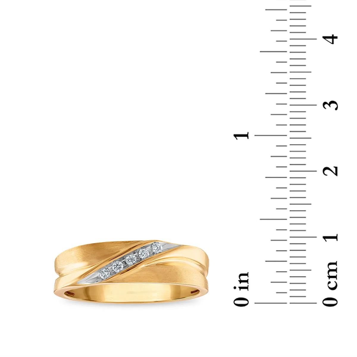 1/12 CTW Diamond Wedding Ring in 10KT Yellow Gold