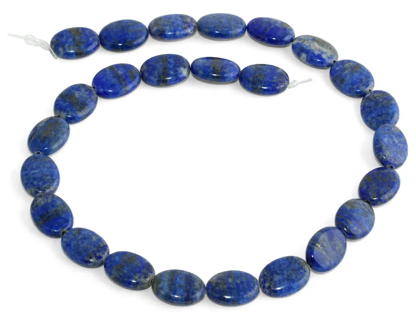 12x16MM Lapis Oval Gemstone Beads