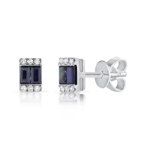 14k Gold & Sapphire Stud Earrings