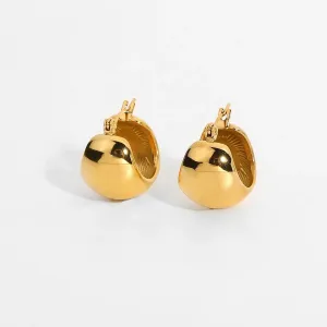 18K Gold-Filled Dome Earrings