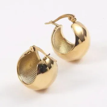 18K Gold-Filled Dome Earrings