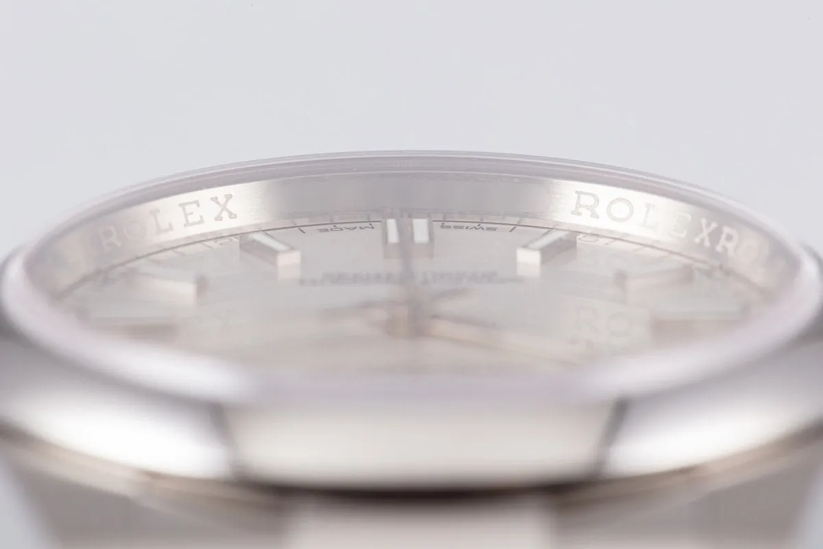 2020 Rolex Oyster Perpetual 116000 Silver Dial Box and Card