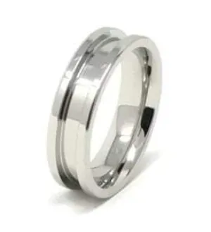 6mm Inlay Stainless Steel Ring Core