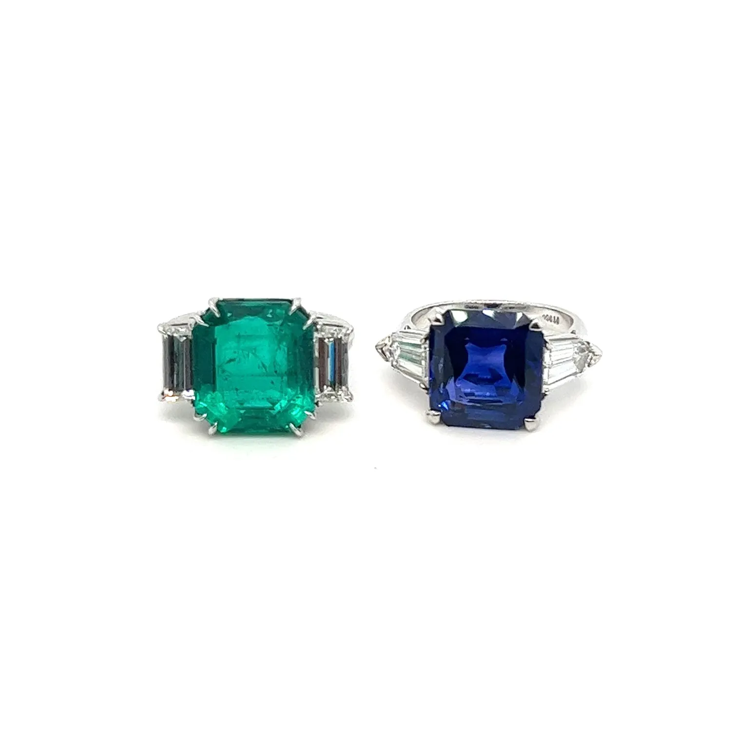 7.85 carat Colombian Emerald Minor Ring