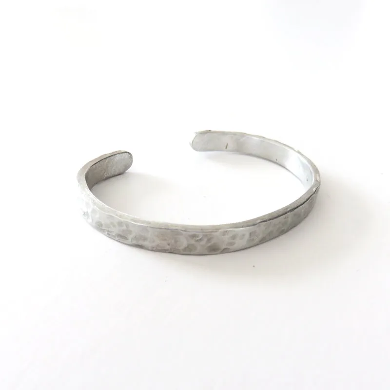 Aluminum Cuffs - Hammered