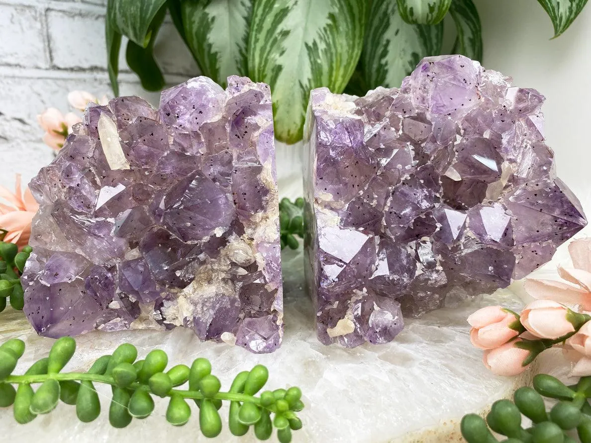 Amethyst Bookends