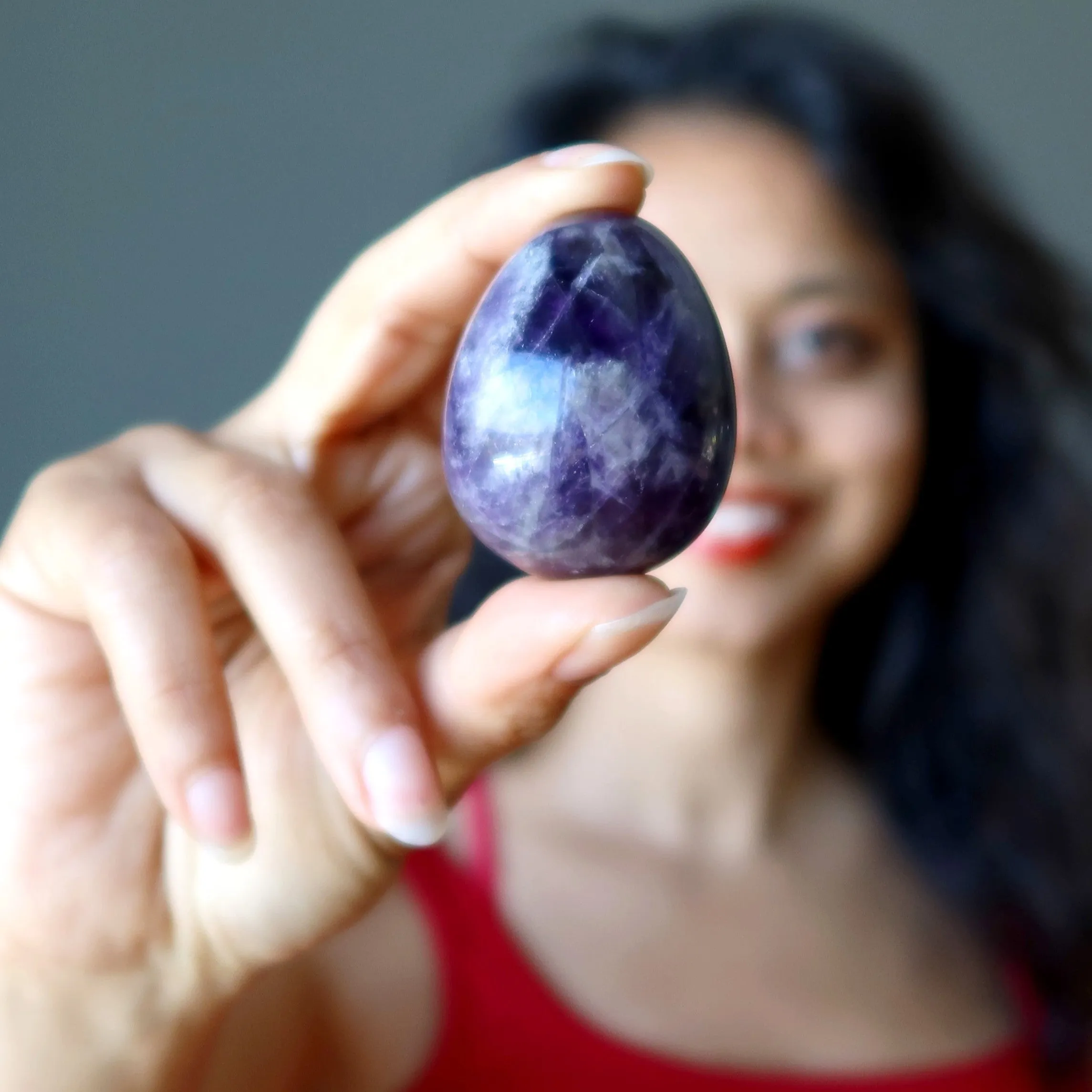 Amethyst Egg Spiritual Purple Gemstone