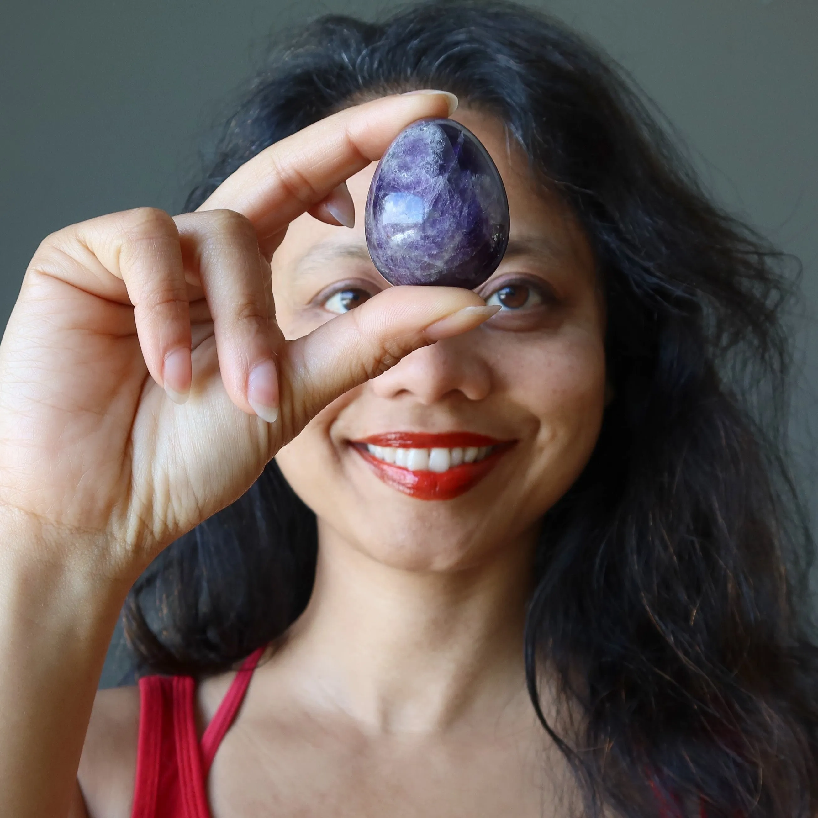 Amethyst Egg Spiritual Purple Gemstone