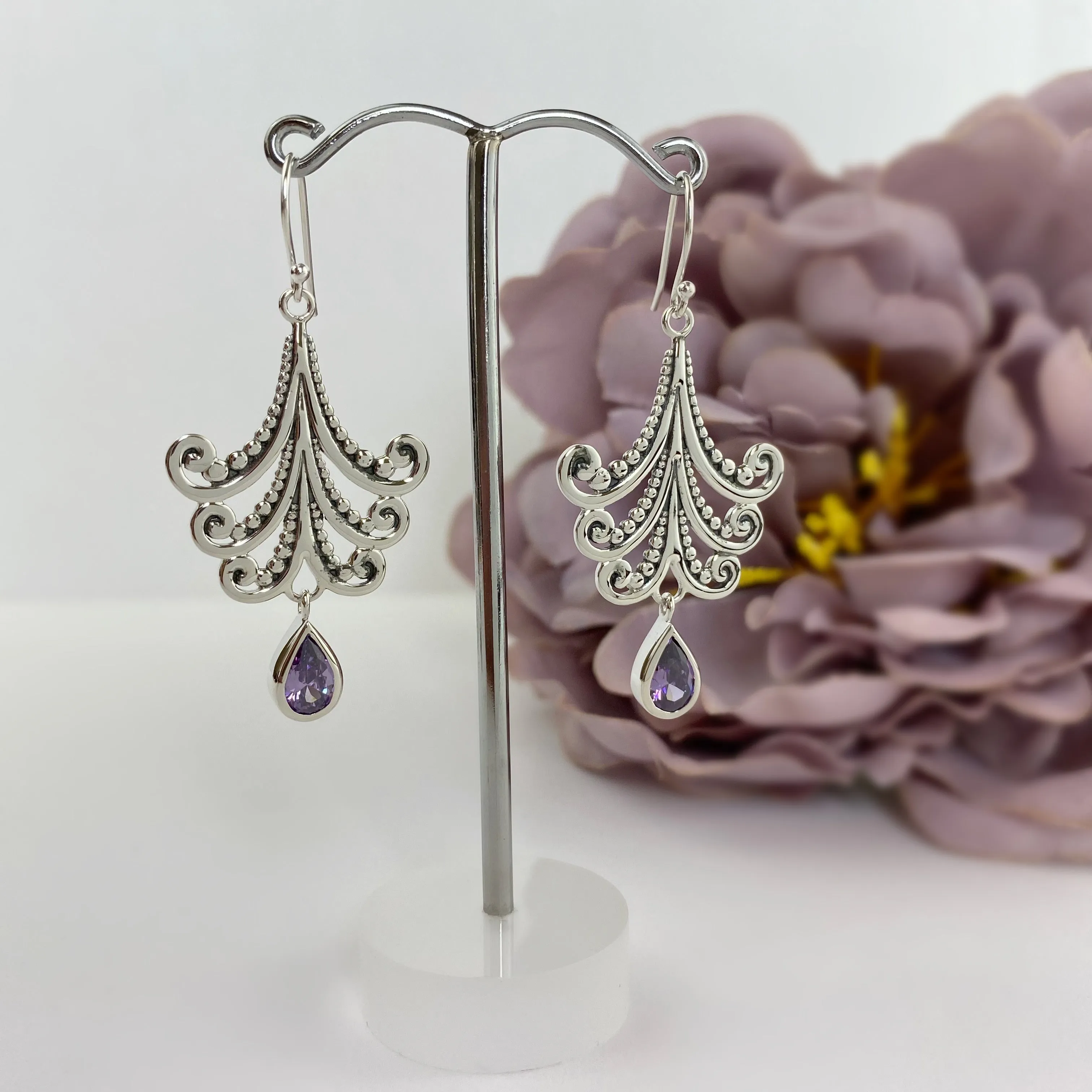 Amethyst Gatsby Earrings - SE5253