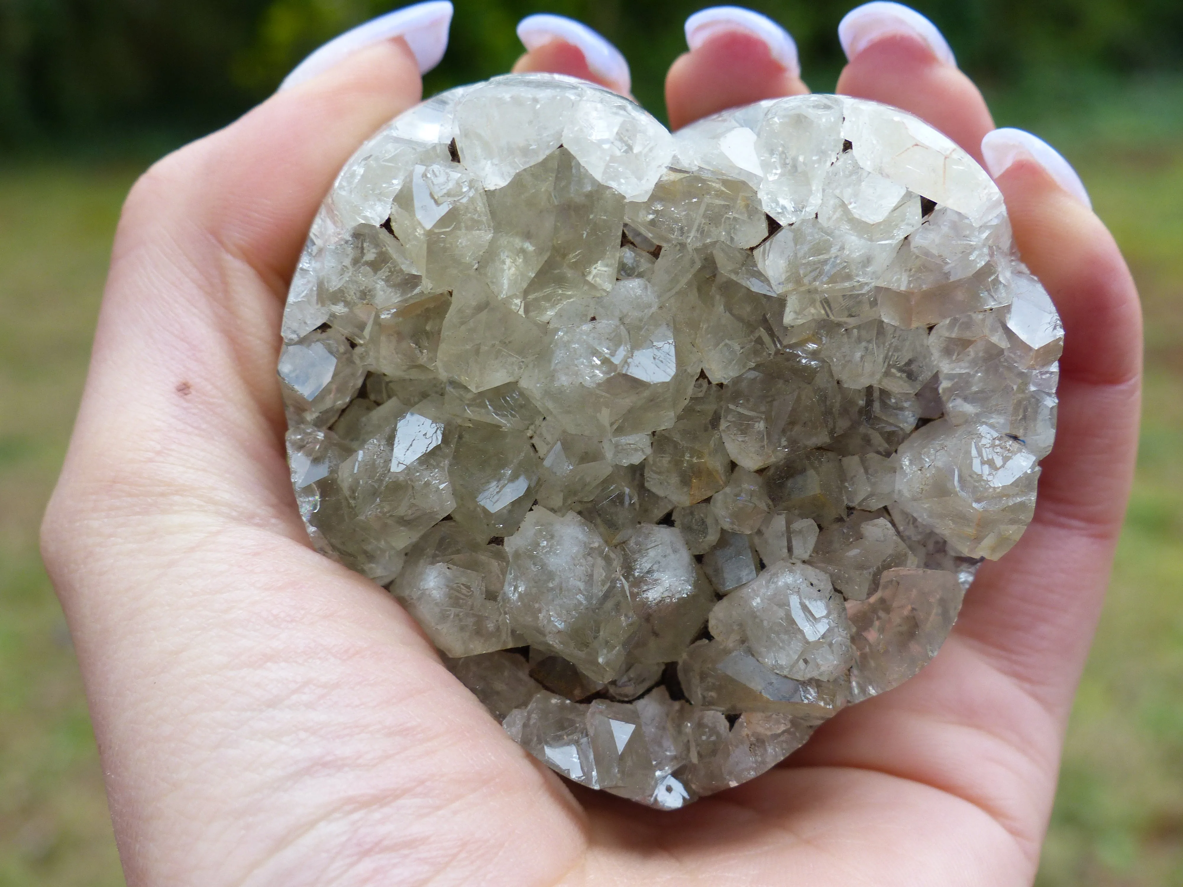 Amethyst Geode Heart (#13)