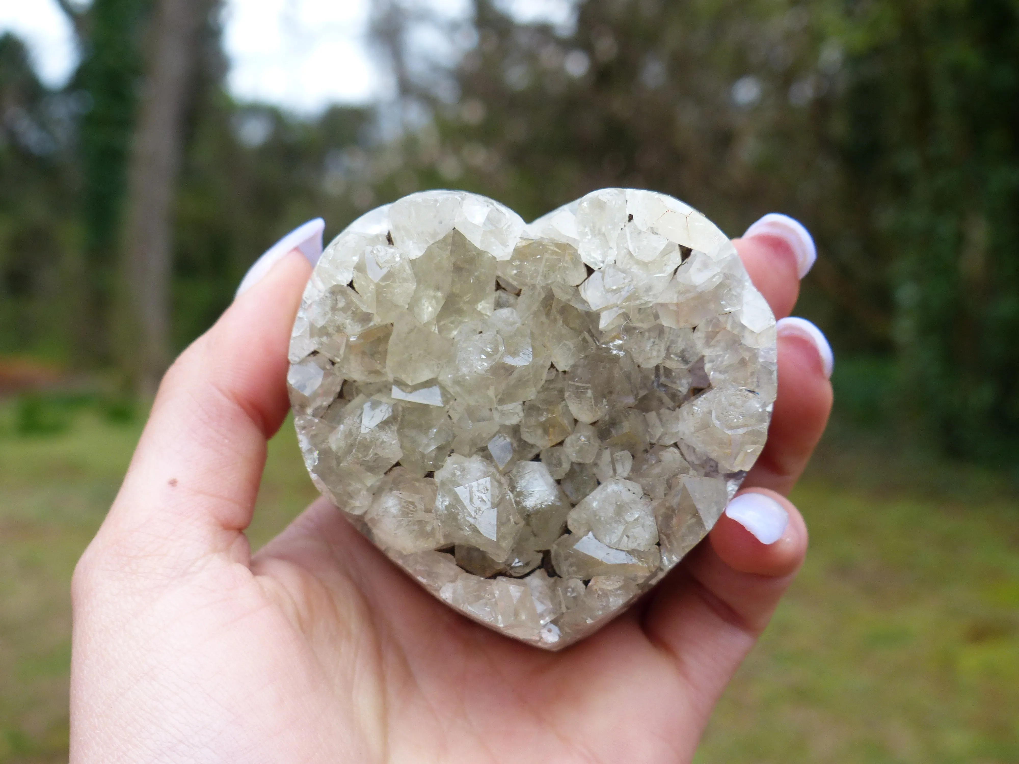 Amethyst Geode Heart (#13)