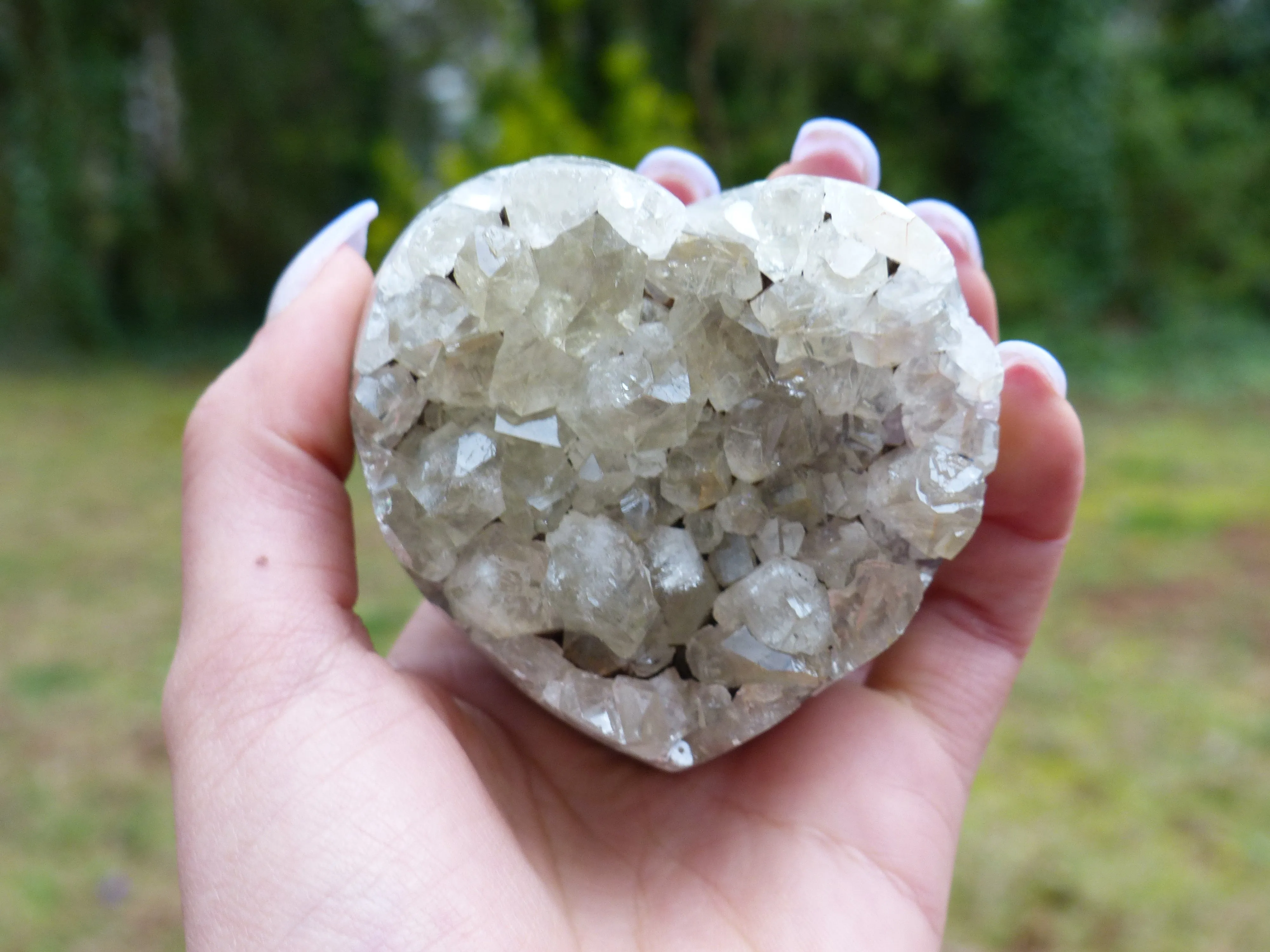 Amethyst Geode Heart (#13)