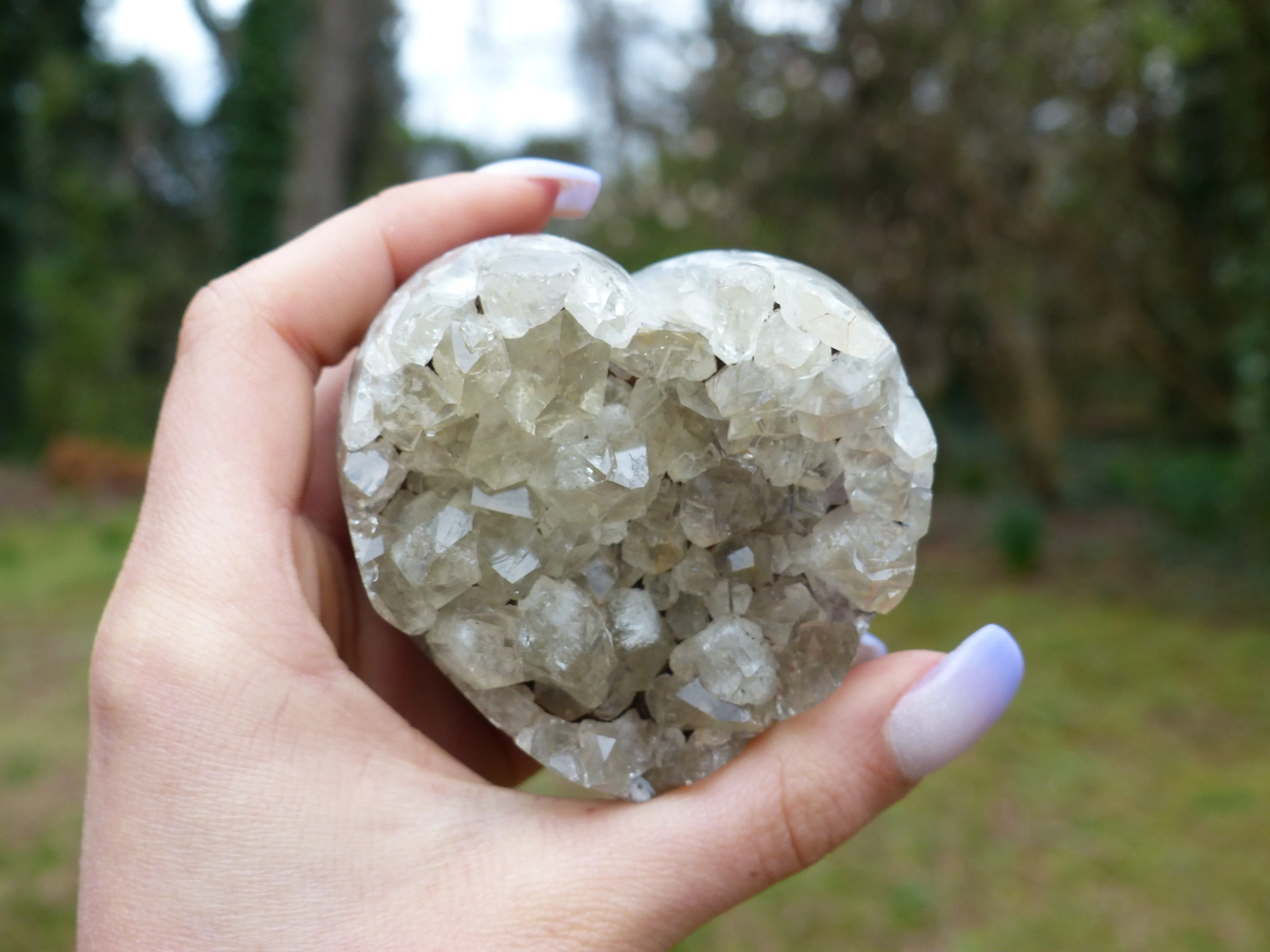 Amethyst Geode Heart (#13)