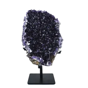 Amethyst Specimen on Metal Stand