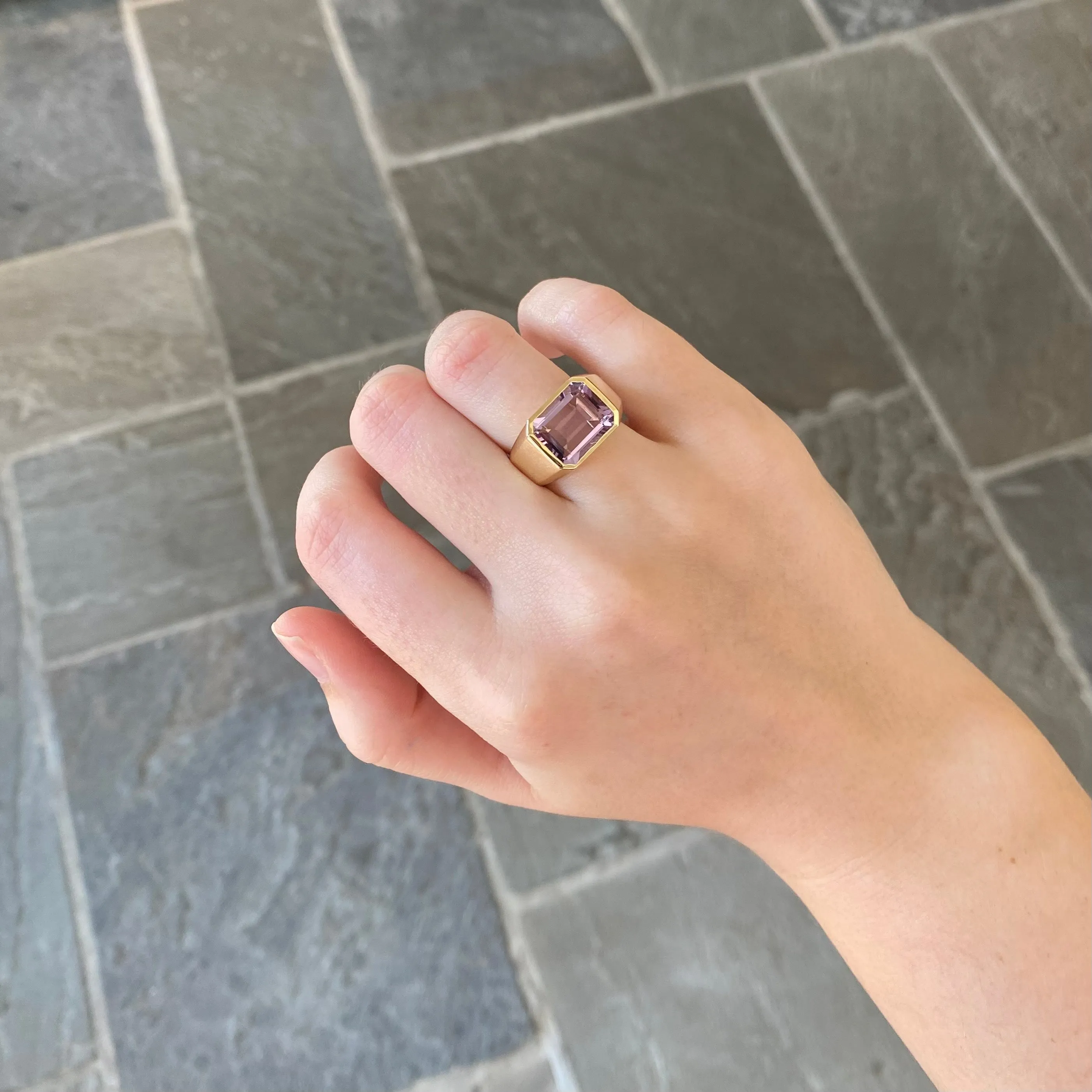 Amethyst Statement Ring