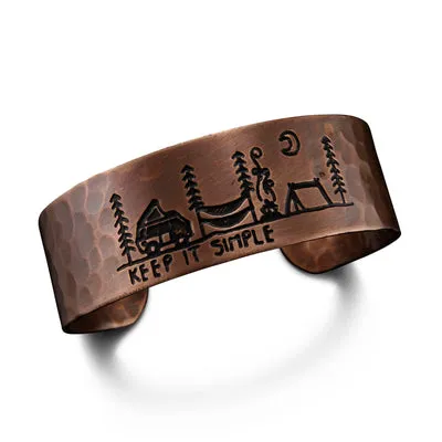 Anju Engraved Metal Cuff