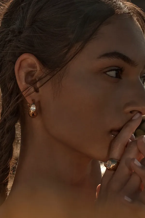 Ansel Earrings Gold