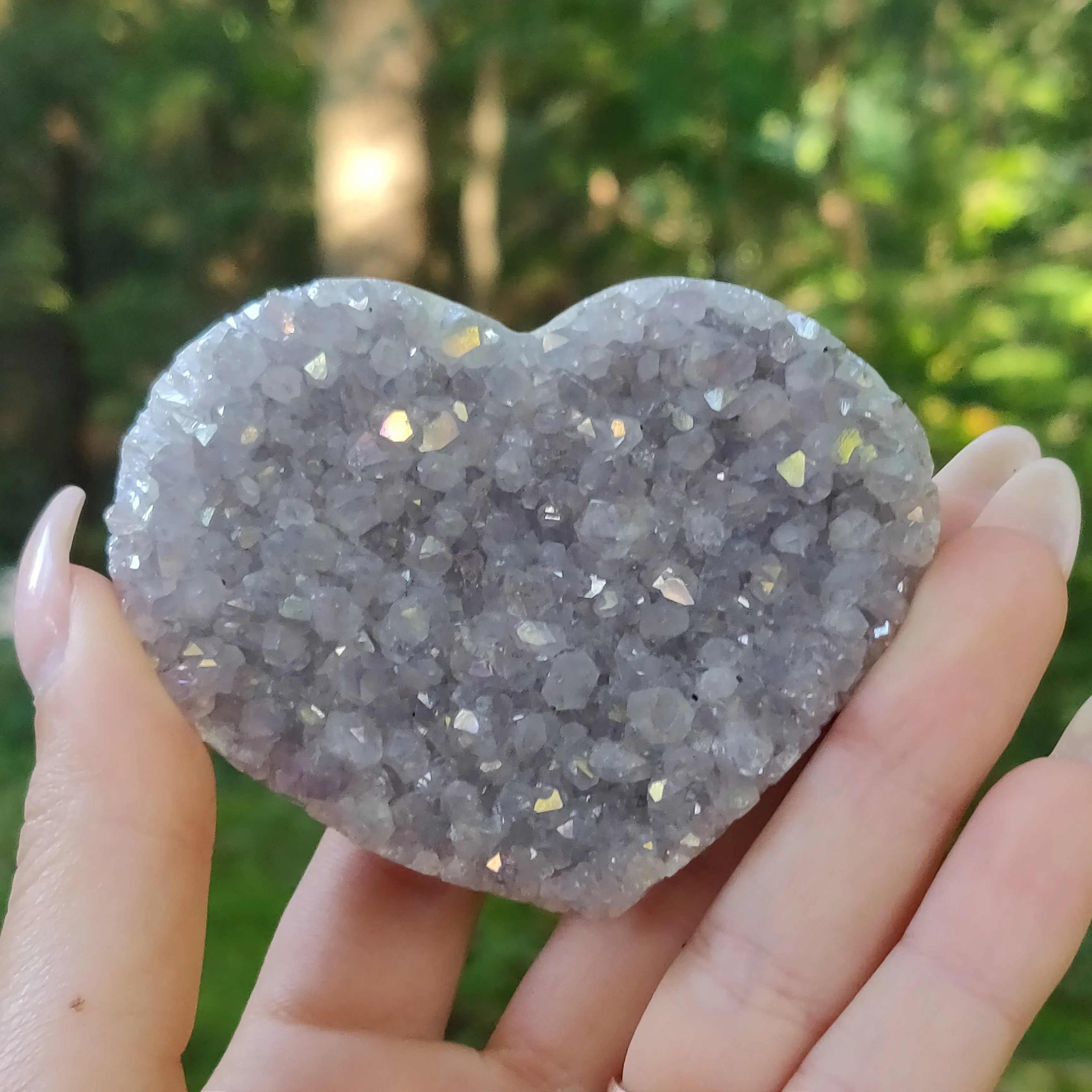 Aura Amethyst Heart (#24)