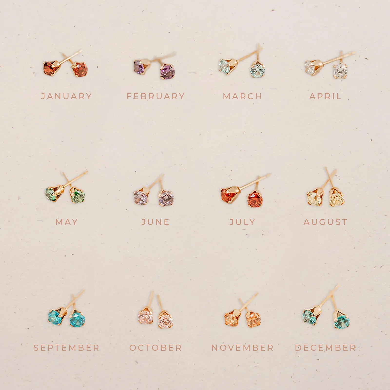 Birthstone Studs • September