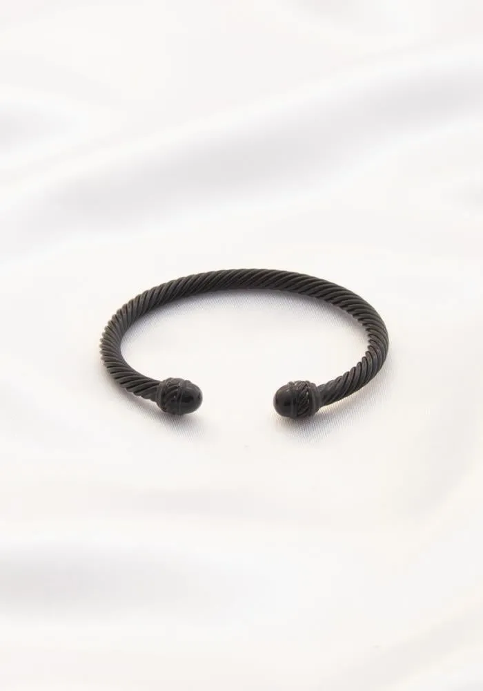 Black Cuff Bracelet