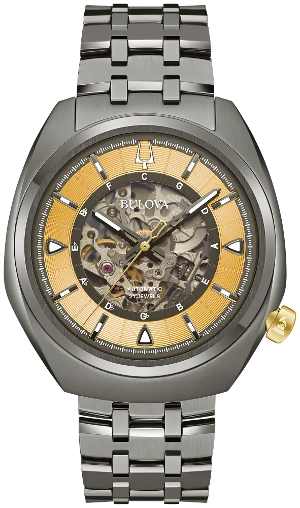 Bulova Grammy Automatic Mens Skeletonized Watch 98A294