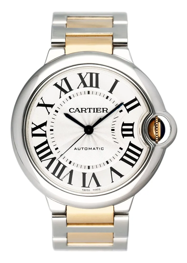 Cartier Ballon Bleu W2BB0012 Two-Tone Yellow Gold Mens Watch