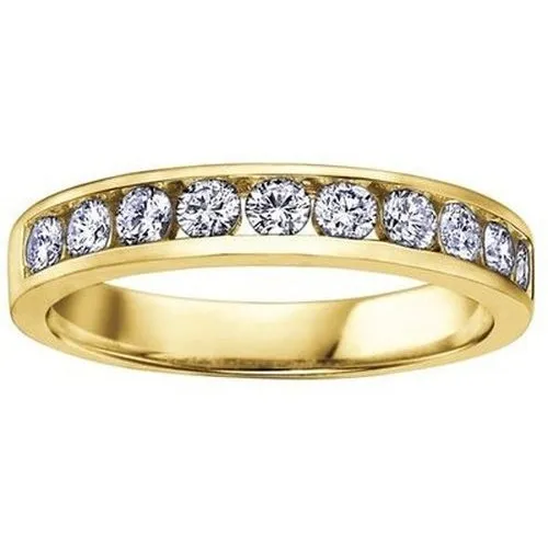 Channel set brilliant cut band .15ct