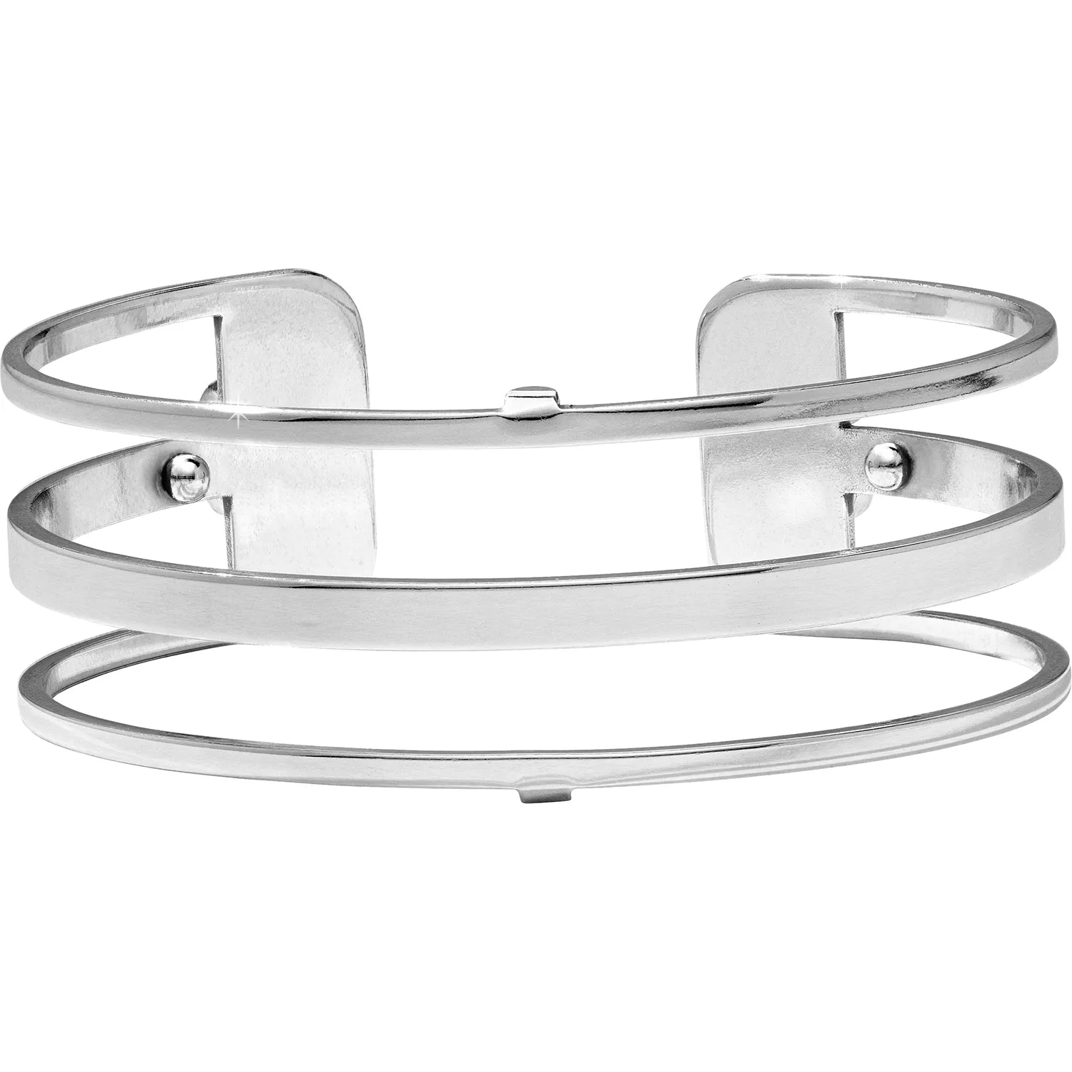 Christo Silver Narrow Cuff Bracelet