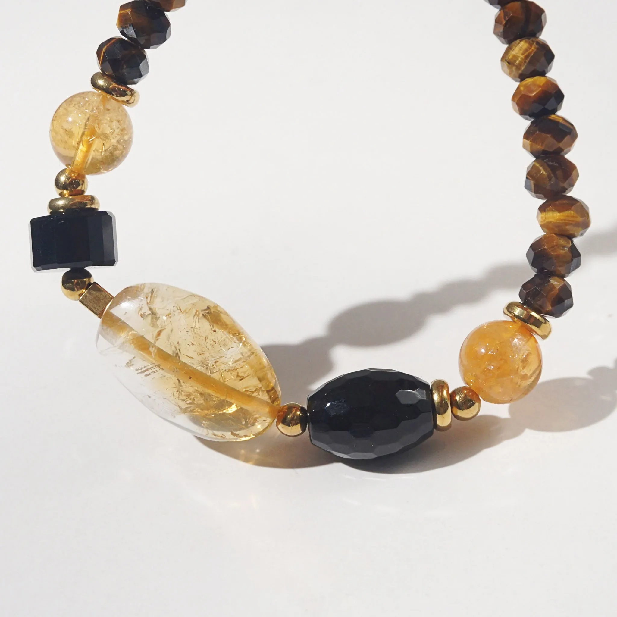 Citrine, Black Onyx and Tiger Eye