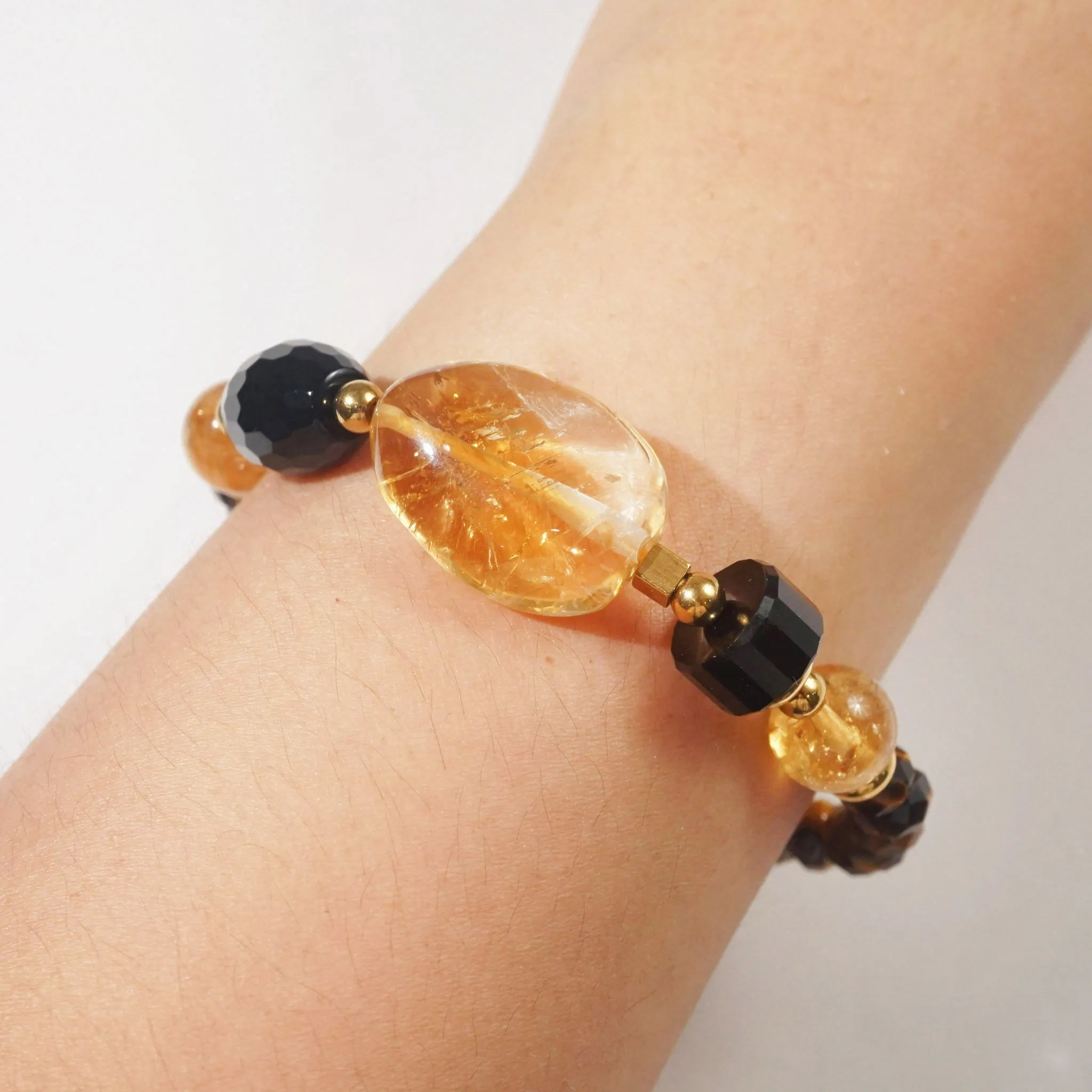 Citrine, Black Onyx and Tiger Eye