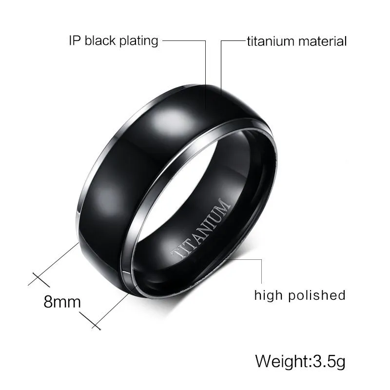 Classic Titanium Wedding Ring