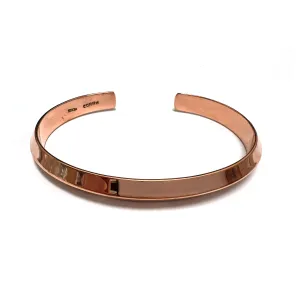 Copper Groove Bangle Bracelet