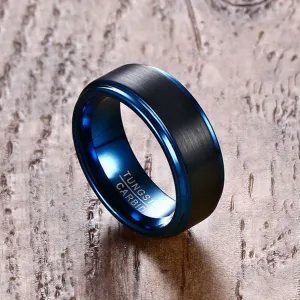 Custom Engraved Mens Tungsten Ring