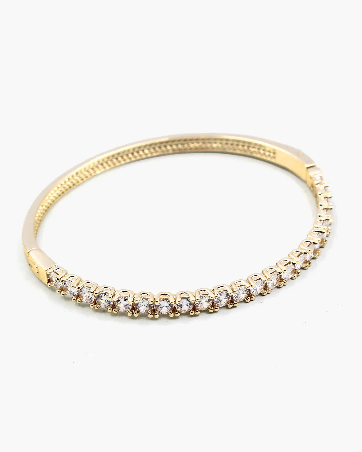 CZ Stone Classic Cuff Bracelet