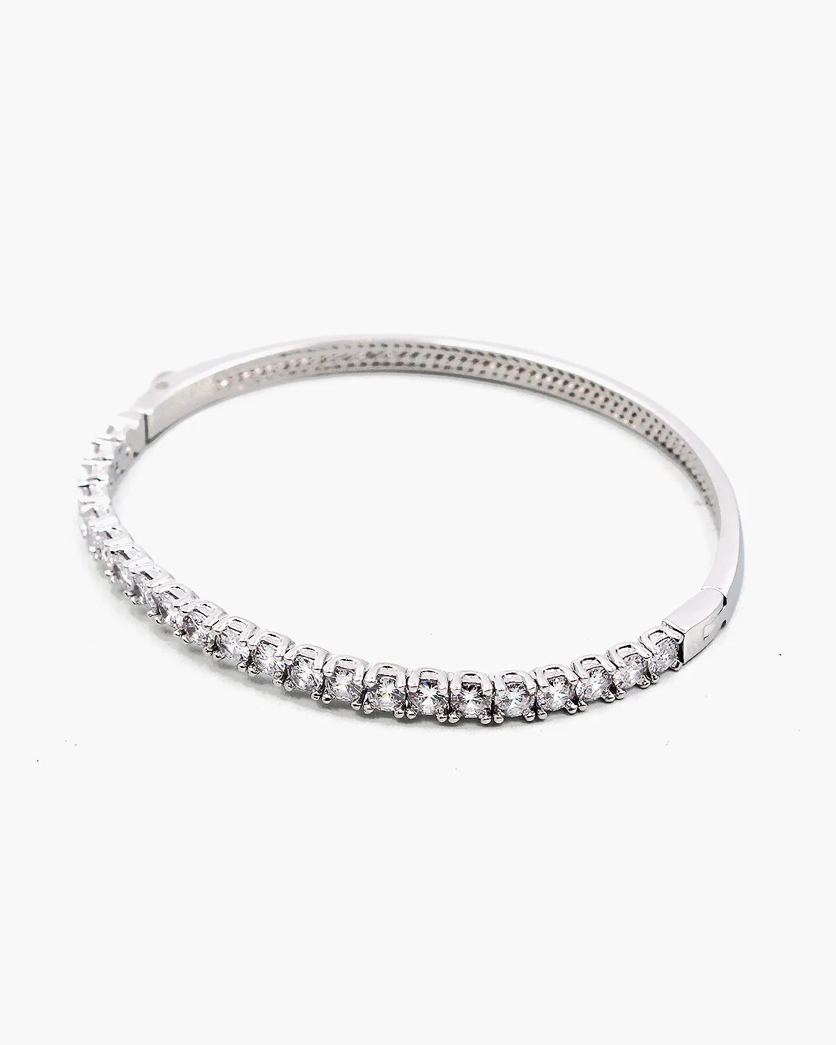 CZ Stone Classic Cuff Bracelet