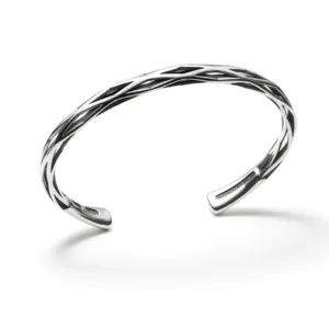 Dell'arte | Sterling Silver Cuff Bracelet by Michaud Michaud