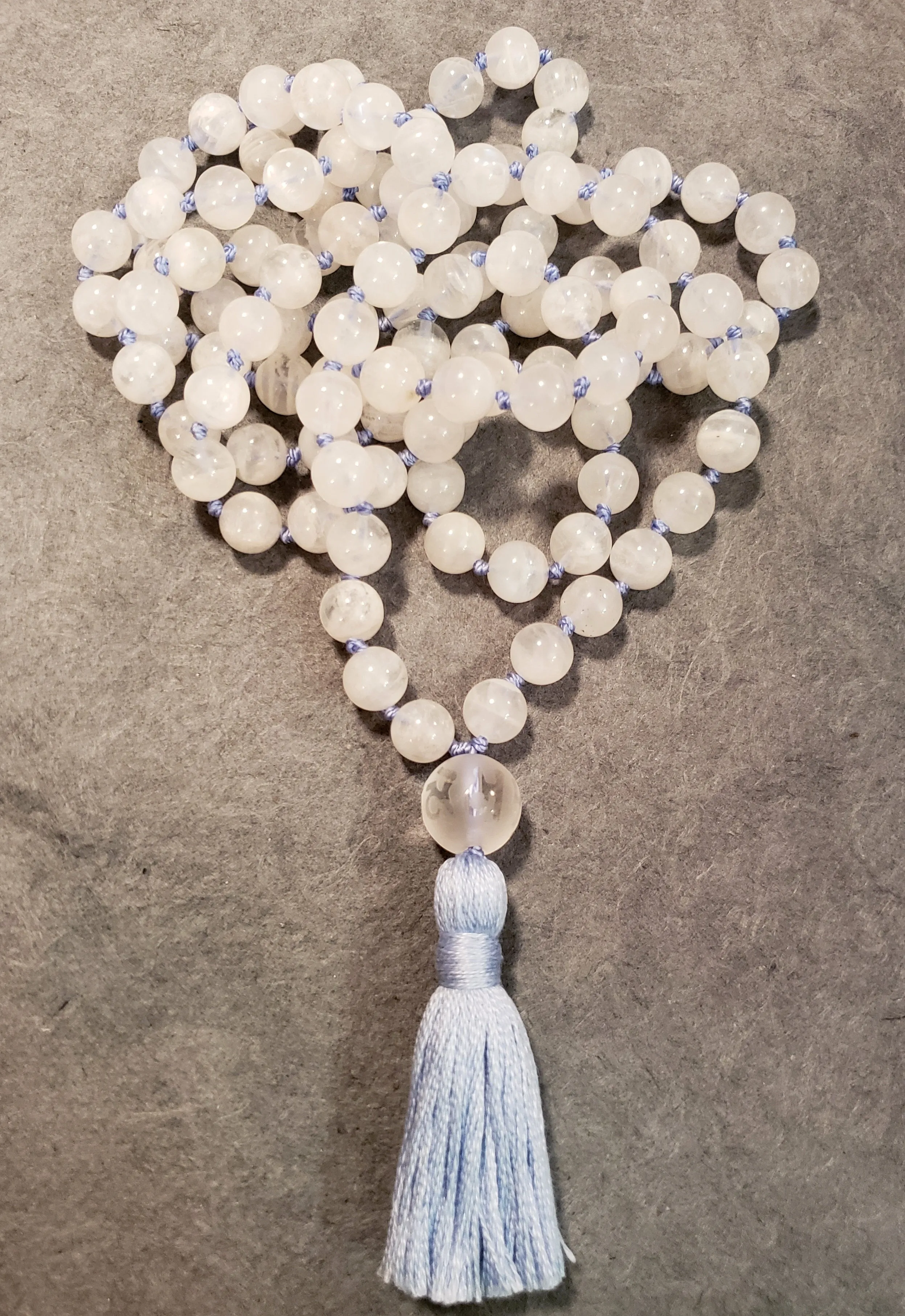 Divine Feminine Mala- Rainbow Moonstone