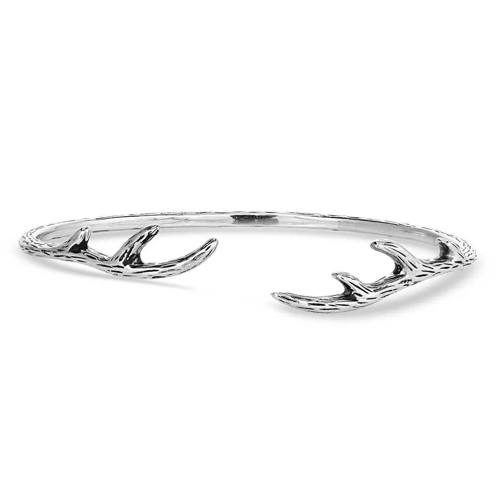 Embrace the Wild Antler Cuff Bracelet - Montana Silversmiths