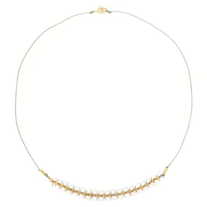 Enamel Cascade Necklace - White