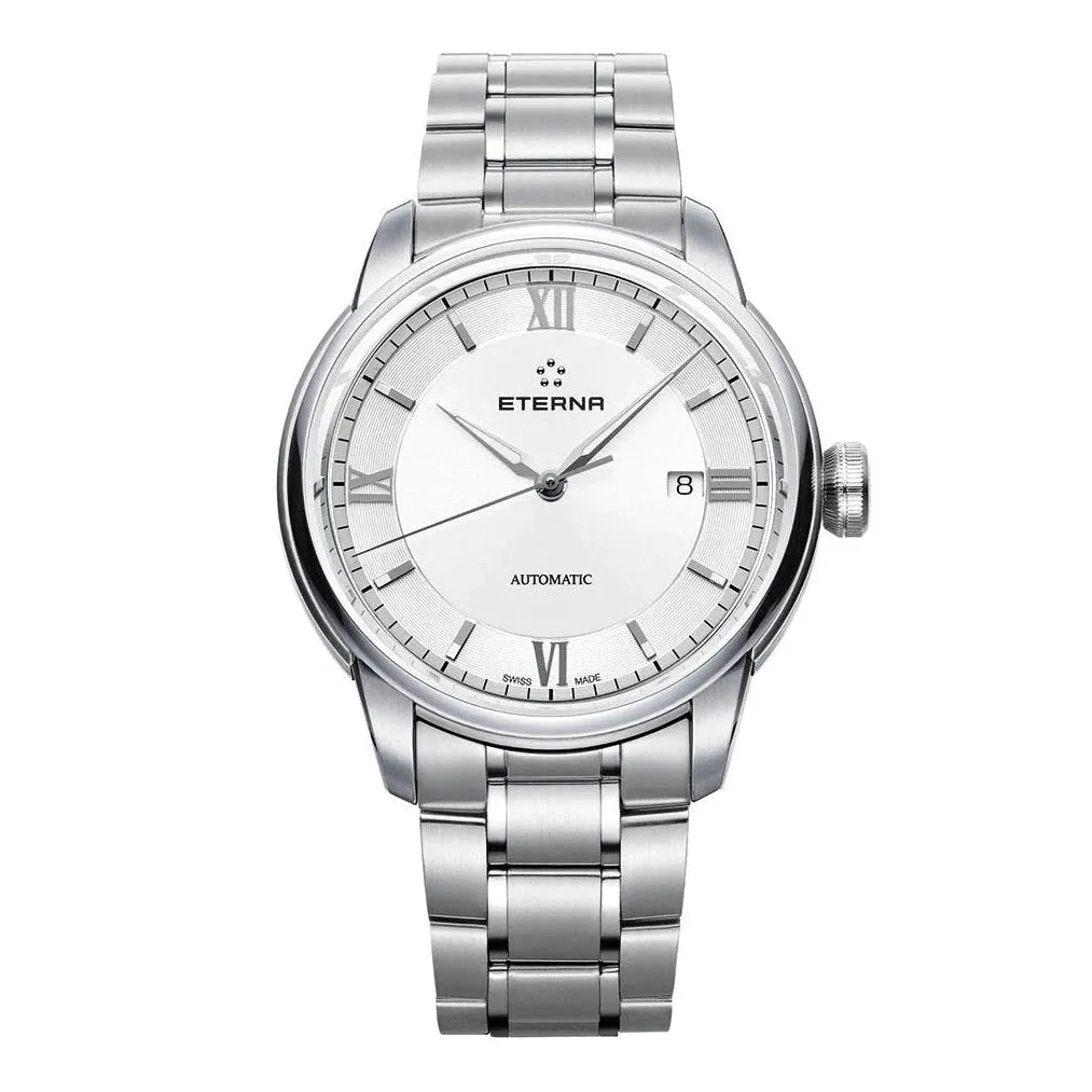 Eterna Watch Men's Adventic Date White Steel Automatic 2970.41.62.1704