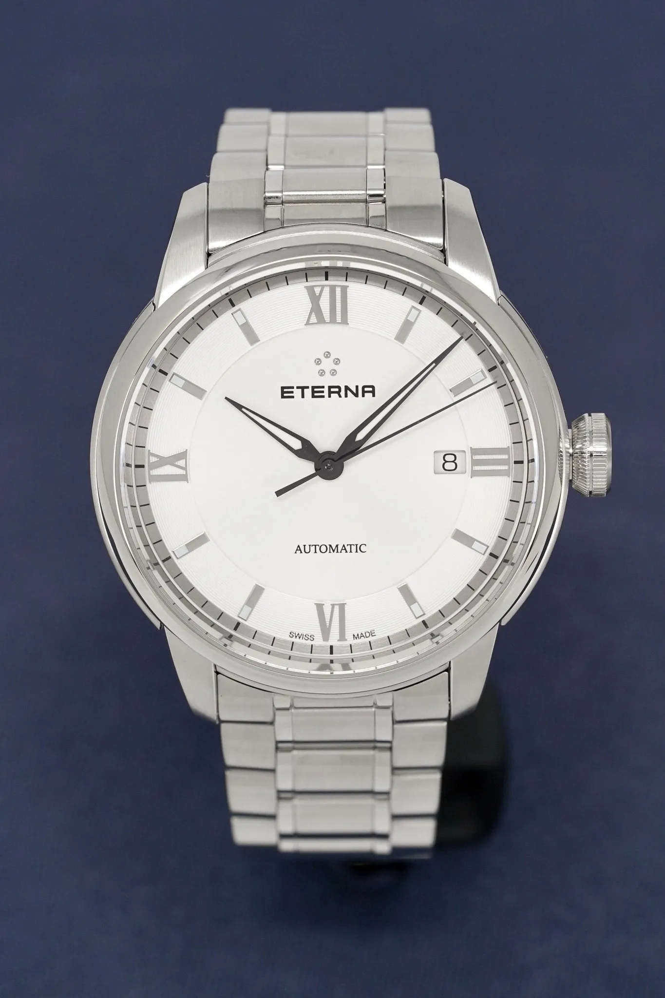 Eterna Watch Men's Adventic Date White Steel Automatic 2970.41.62.1704