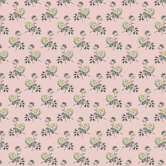 Fabric PEONY CLOVER from Moonstone Collection by Edyta Sitar for Andover, A-9451-E1