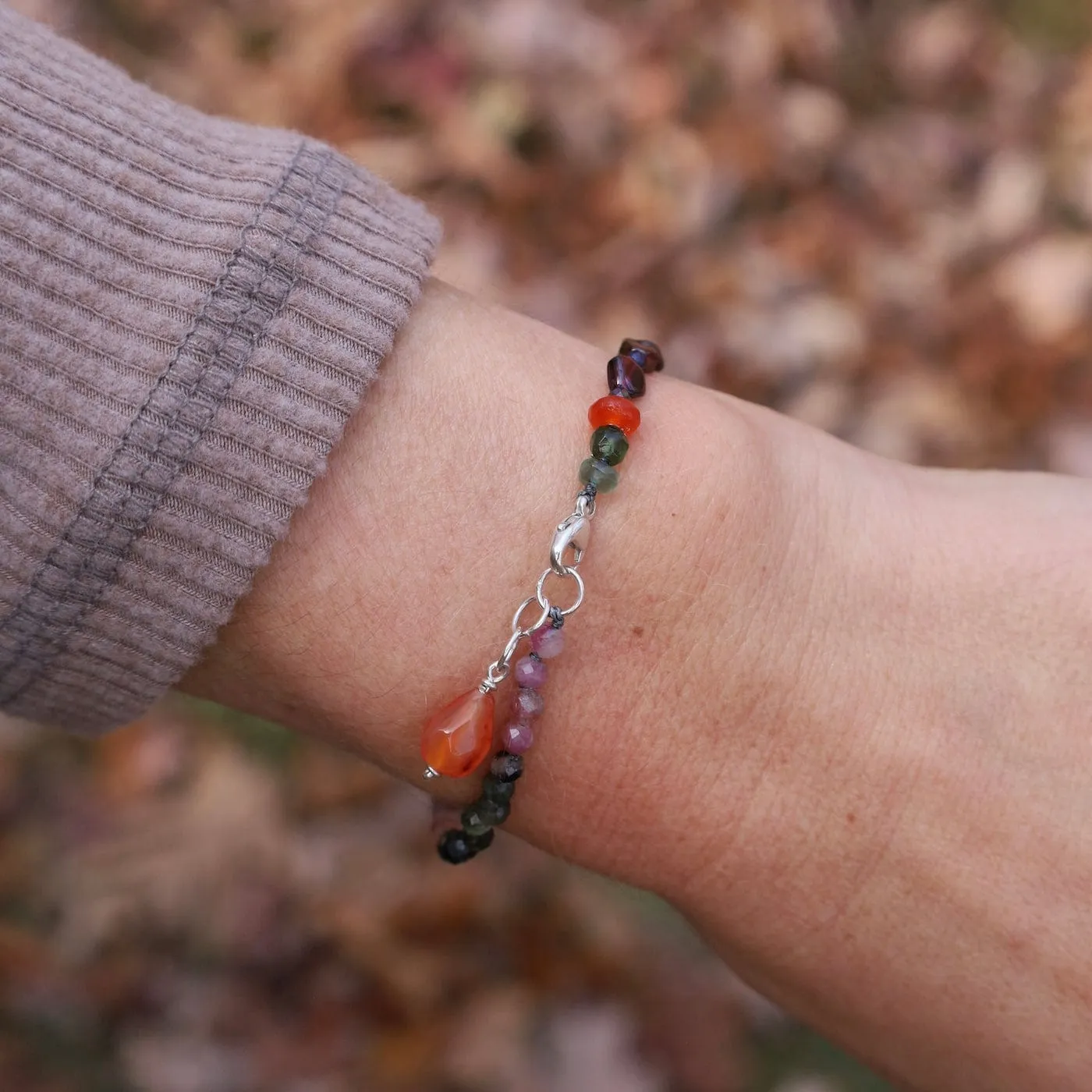 Garnet Tourmaline Mix Bracelet