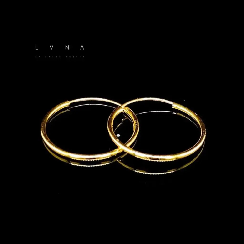 #GOLD2024 | Golden Classic Round Hoop Earrings 18kt