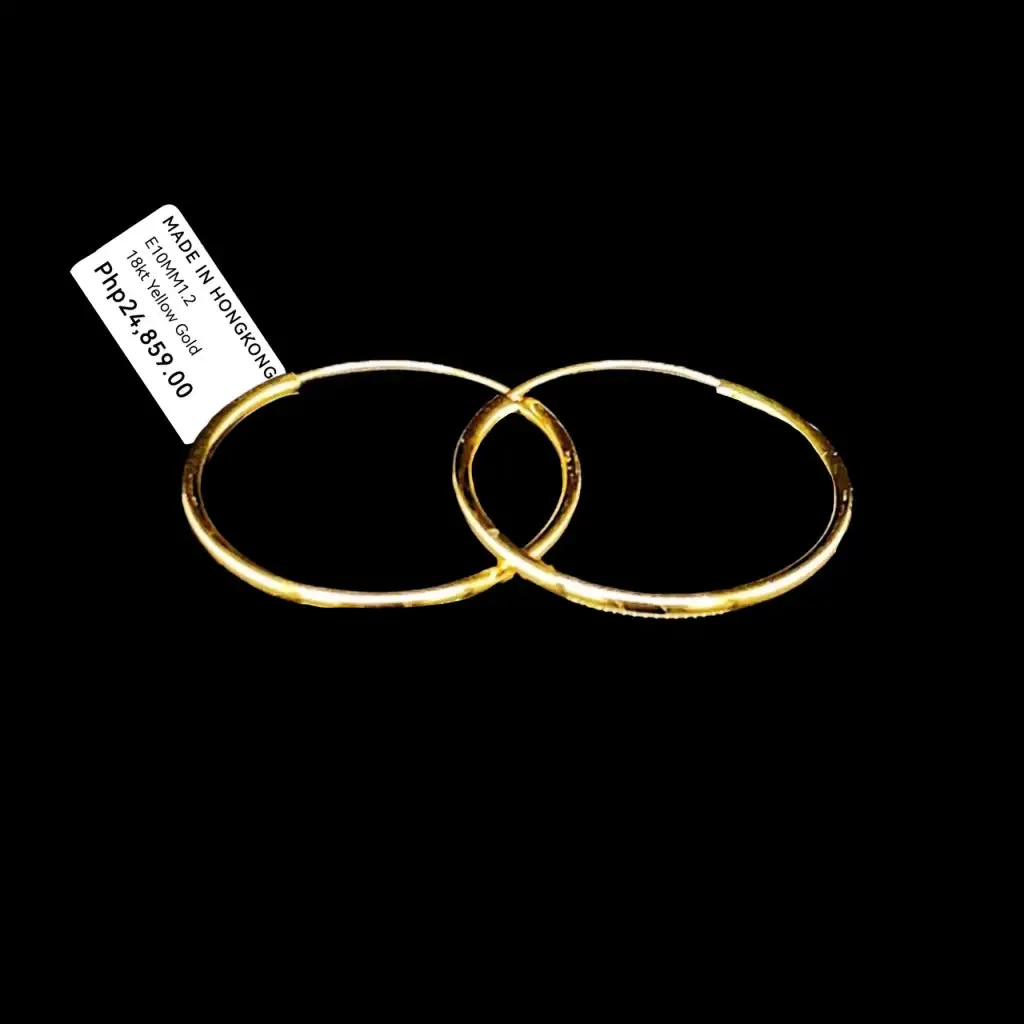 #GOLD2024 | Golden Classic Round Hoop Earrings 18kt