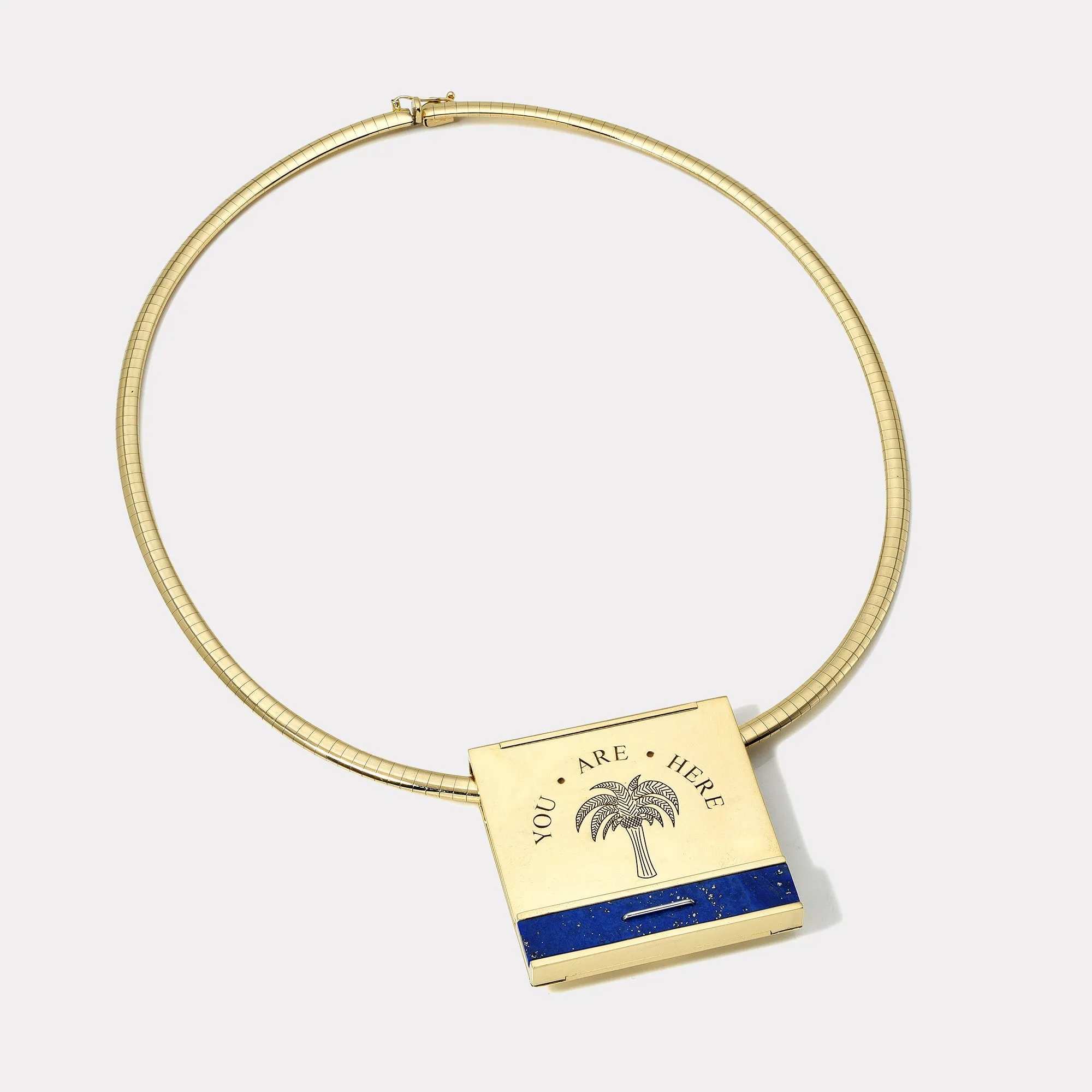 Grandfather Matchbook Pendant - Lapis