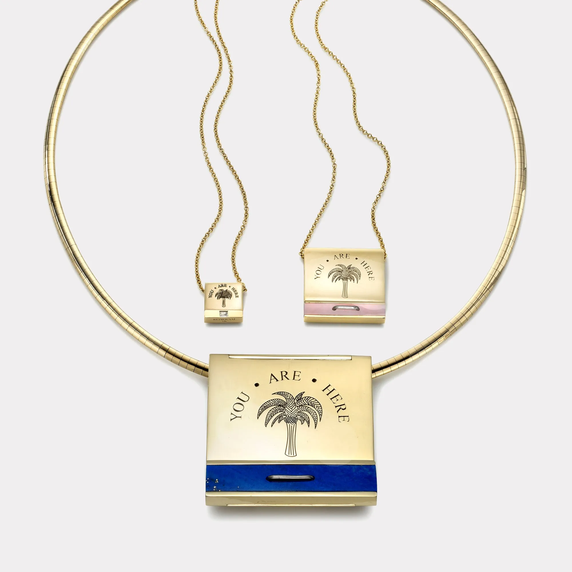 Grandfather Matchbook Pendant - Lapis