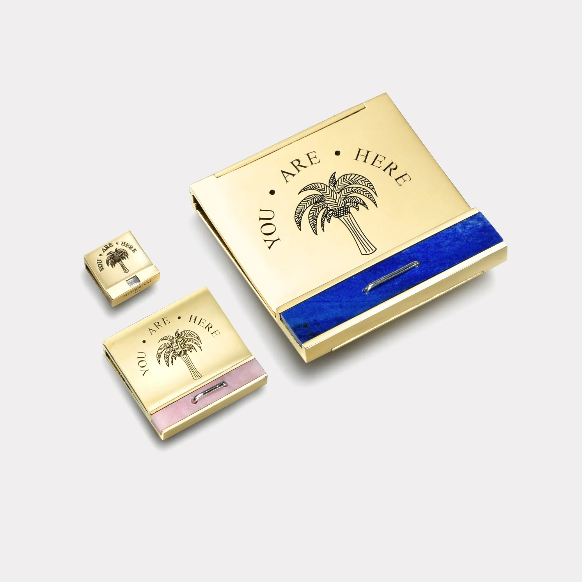 Grandfather Matchbook Pendant - Lapis