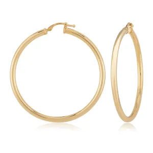 Hoop Earrings, 14Kt - 2.5 x 40MM